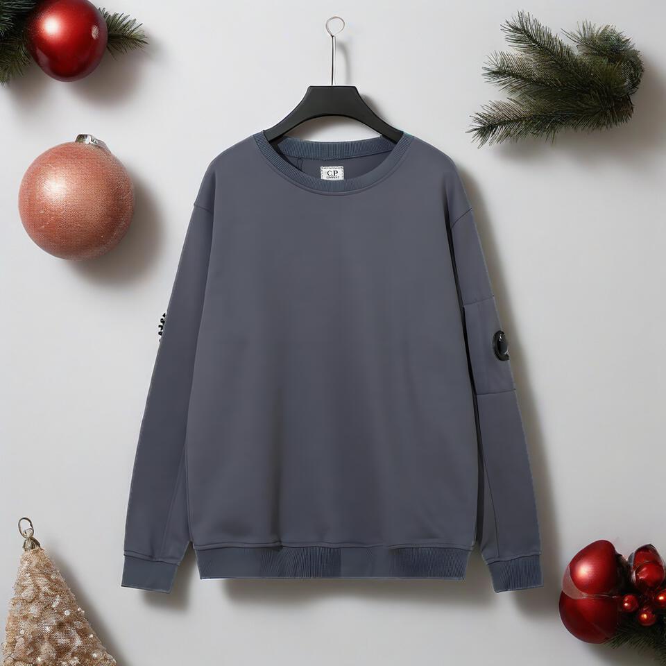 C.P. Company Grey Oversized Cotton Tech Hoodie