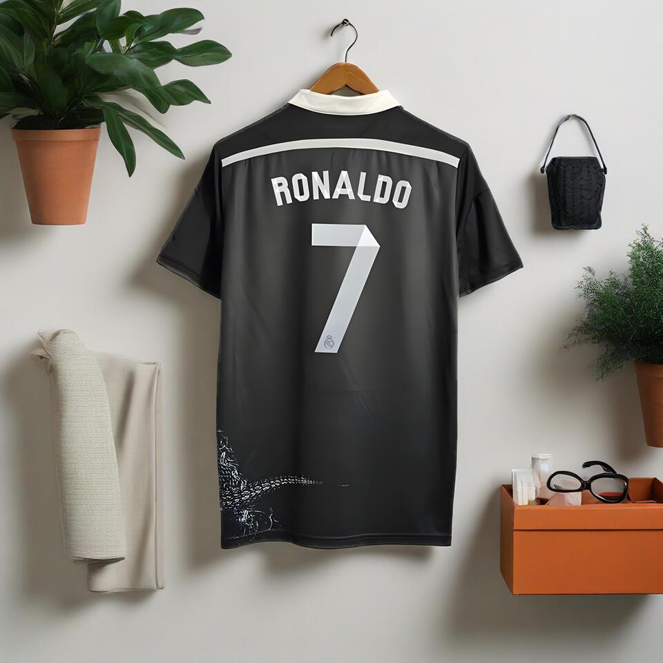 CR7 Black Breathable Short Sleeve T恤 | 潮牌足球透气速干上衣