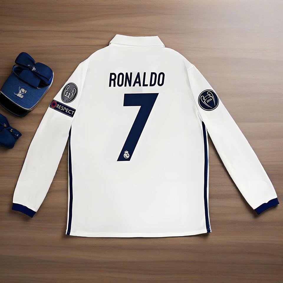 CR7 White Jersey - Official Cristiano Ronaldo Football Shirt, Authentic Soccer Jersey