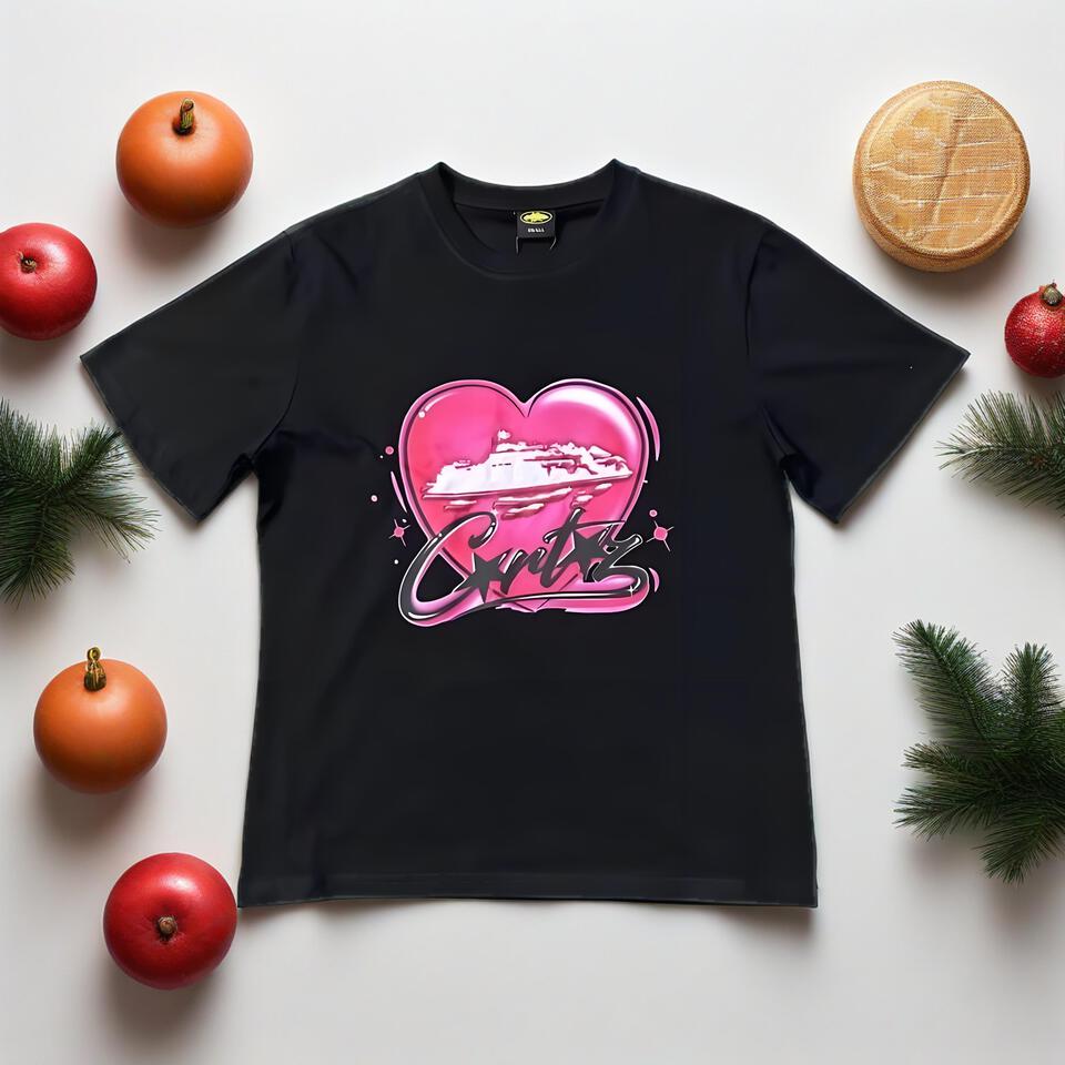 Cruise Unisex Black Cotton T-Shirt Loose Fit Casual Tee