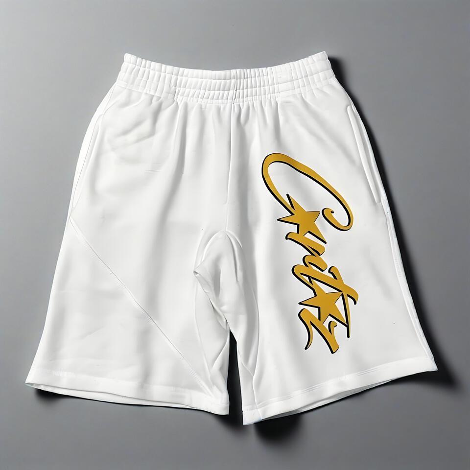 CrushStar Women's High-Waisted Cotton Shorts with Elastic Waistband