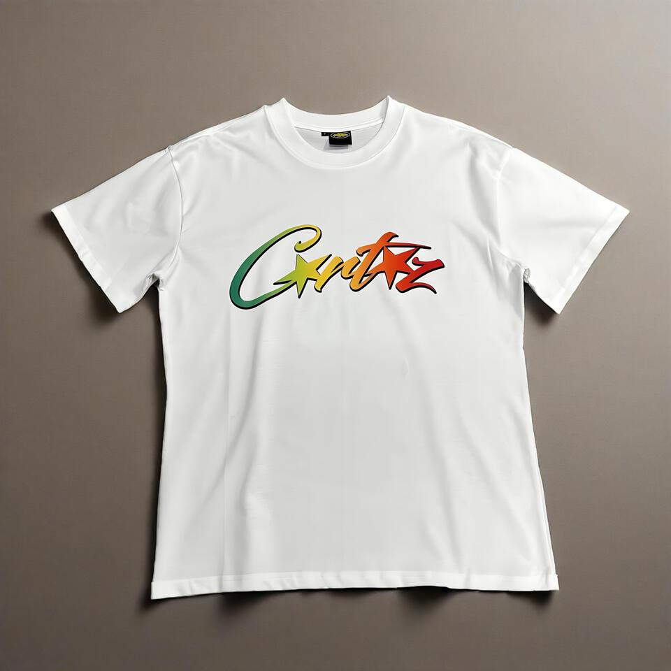 Crutaz Graffiti Cotton Tee Unisex Streetwear Short Sleeve