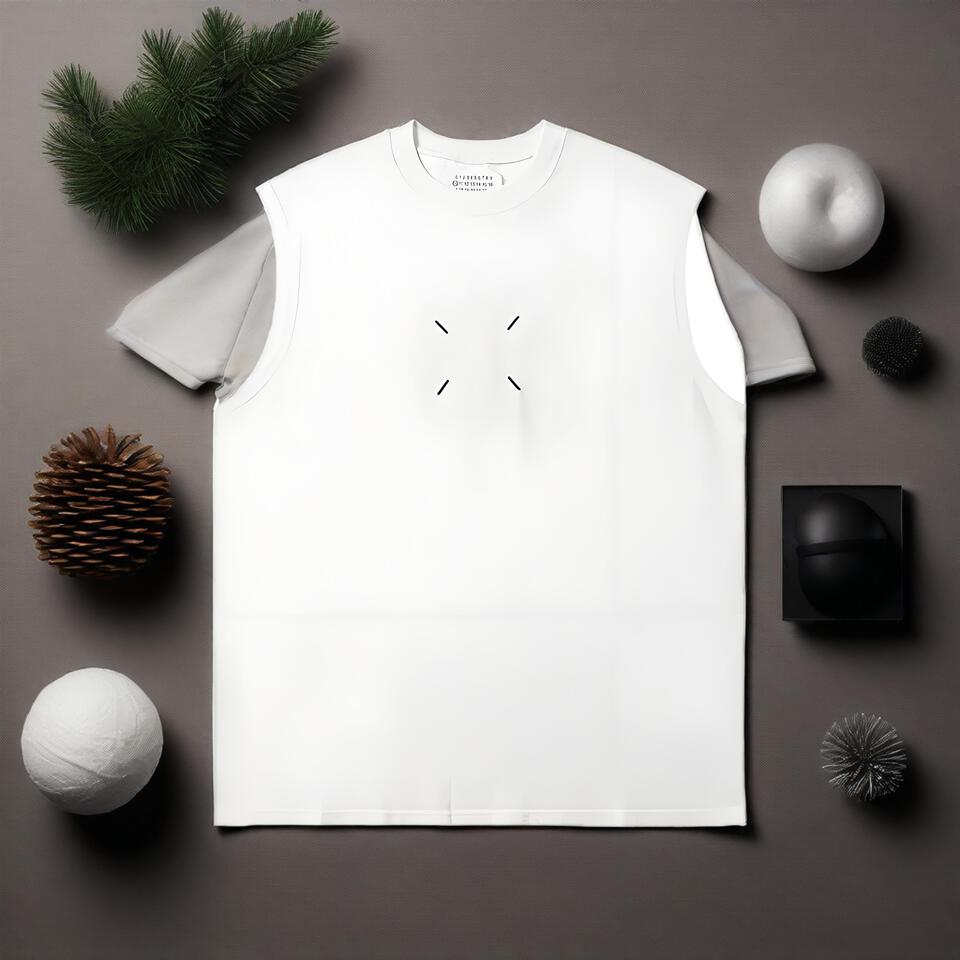 Current Mood White Sleeveless T-Shirt Unisex Casual Top