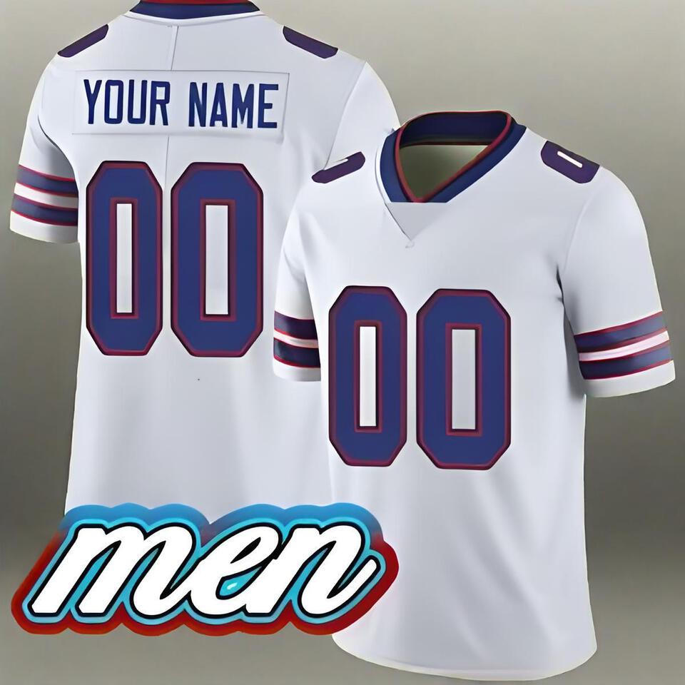 Custom Men's Breathable Sports Jersey White Casual Streetwear Tee