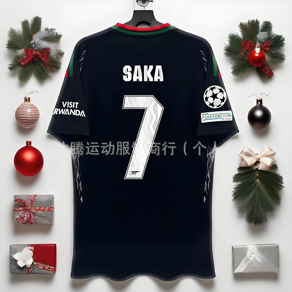 DA TENG SAKA7 Football Jersey Black Classic Edition