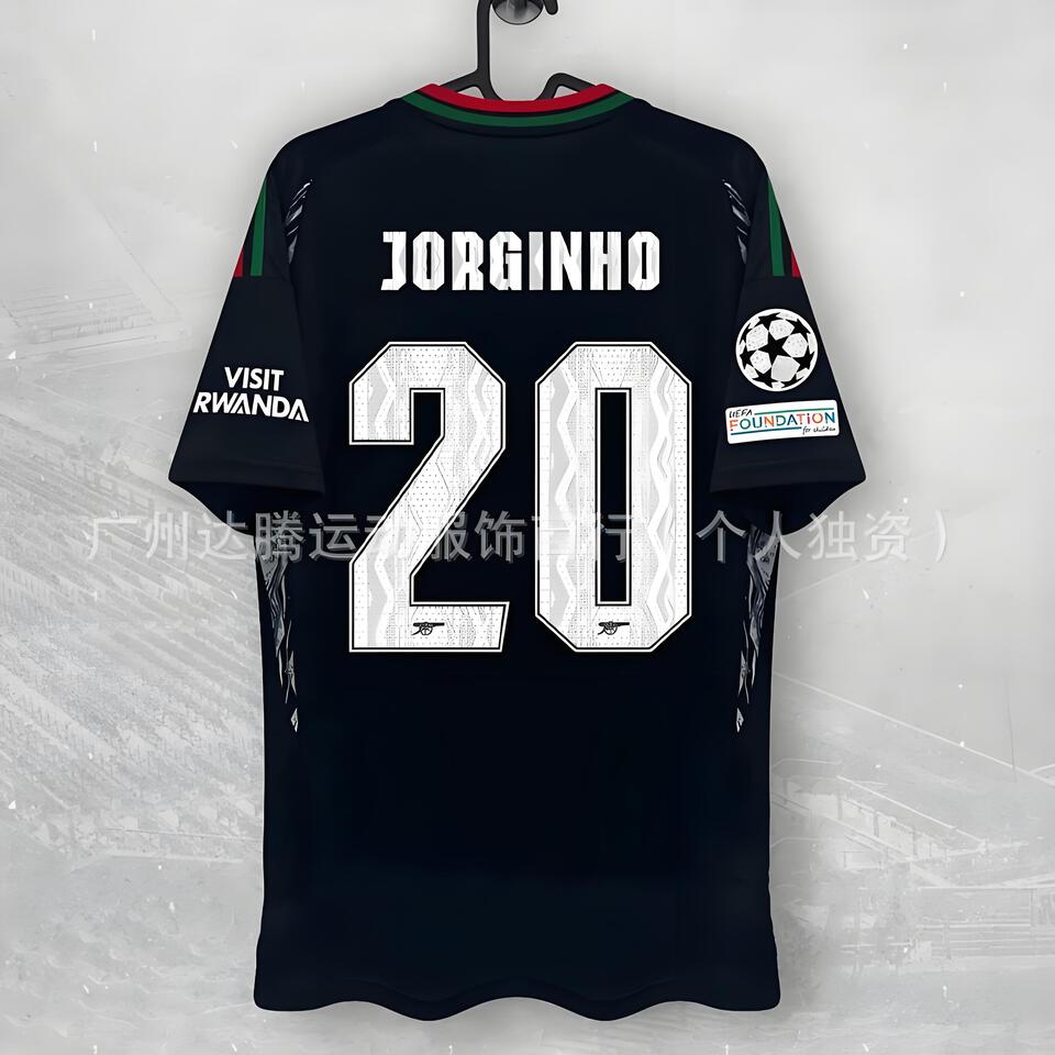 Darting Black Soccer Top | Athletic Performance Jersey