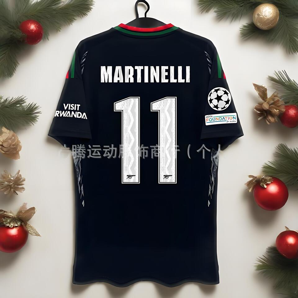 Daten Football Series Black Breathable Trendy Short Sleeve T-Shirt