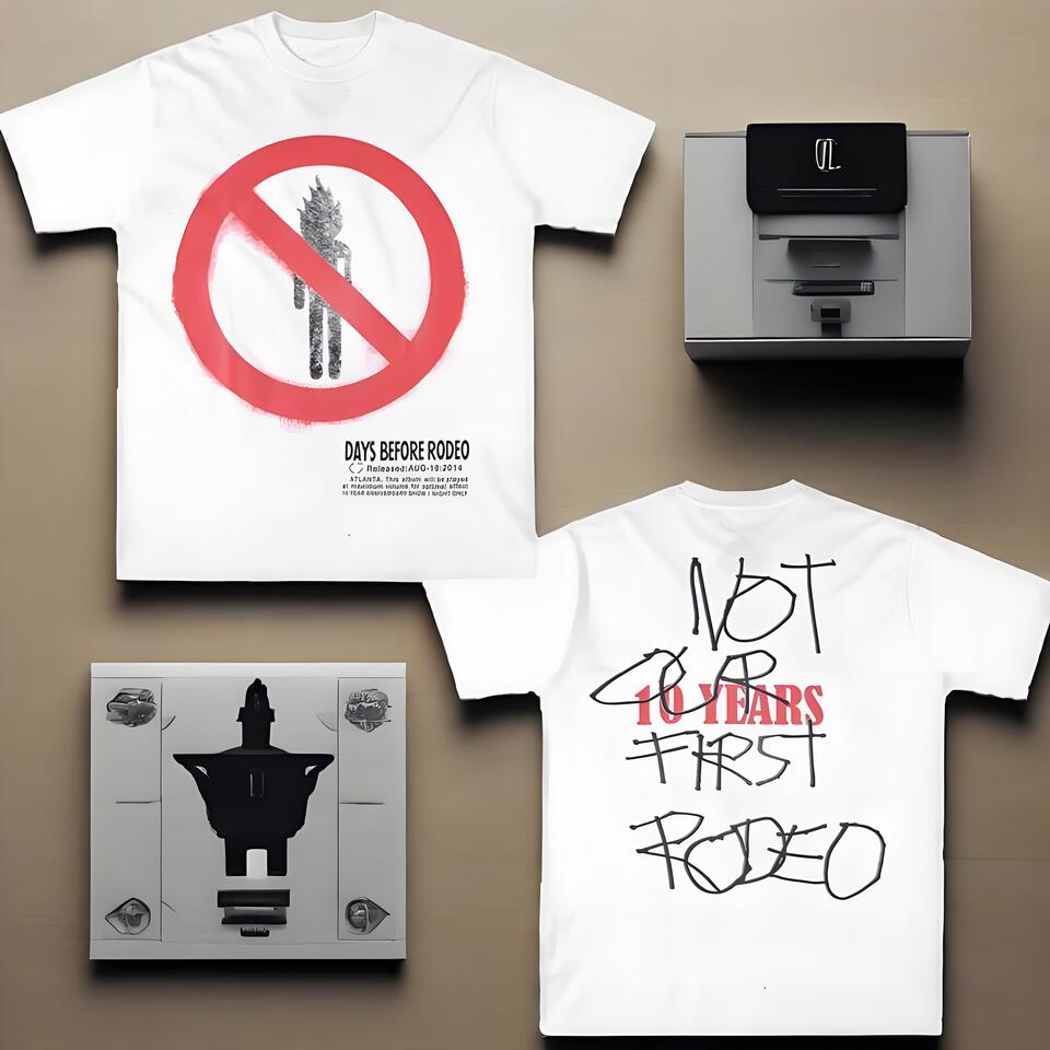 Days Before Rodeo White Cotton Loose Fit T-Shirt
