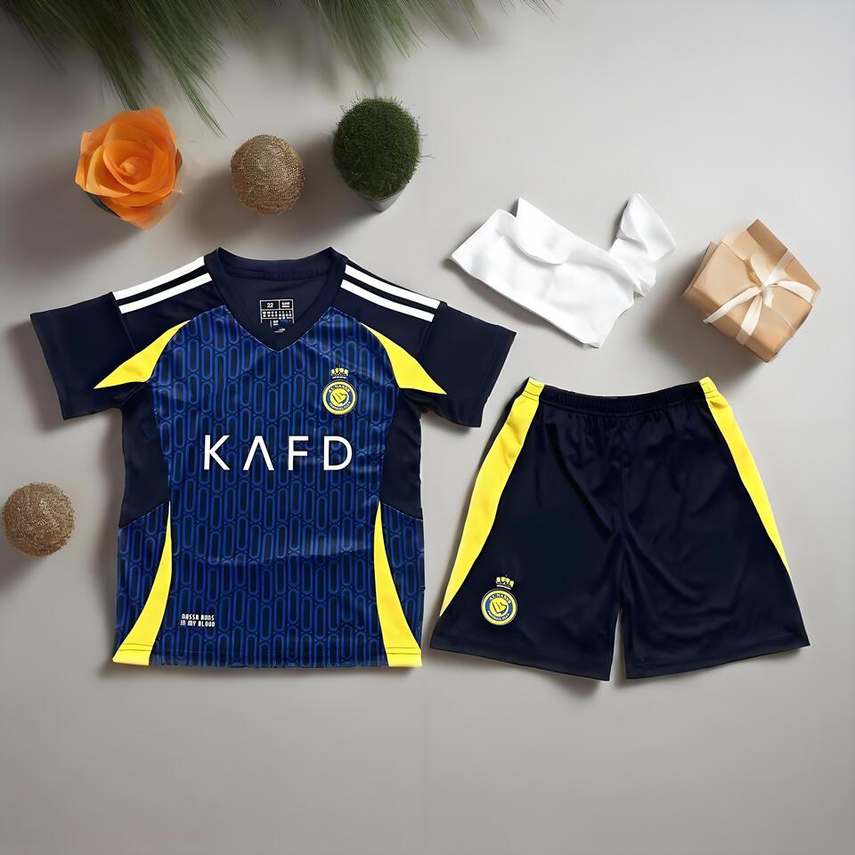 DESSER BROS Men's Breathable Sportswear Set - Black Blue Yellow, Lightweight Athletic Outfit