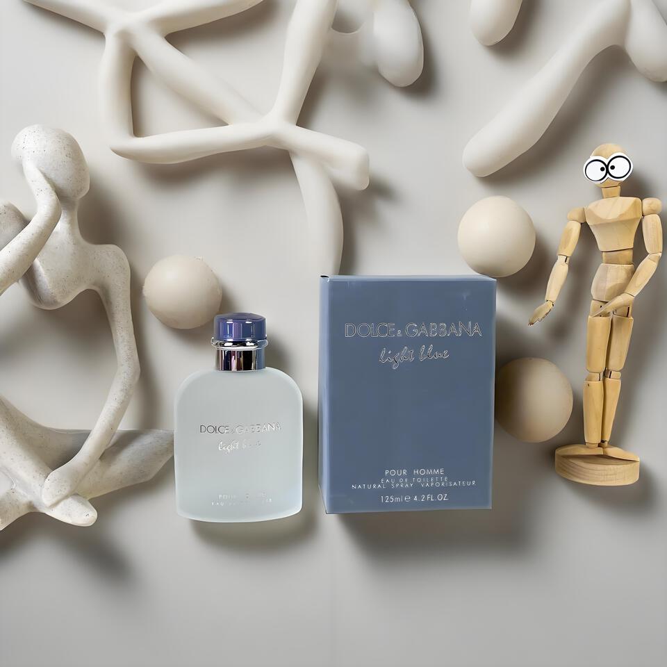 D&G Light Blue Homme EDT for Men, Fresh Citrus Aromatic Fragrance