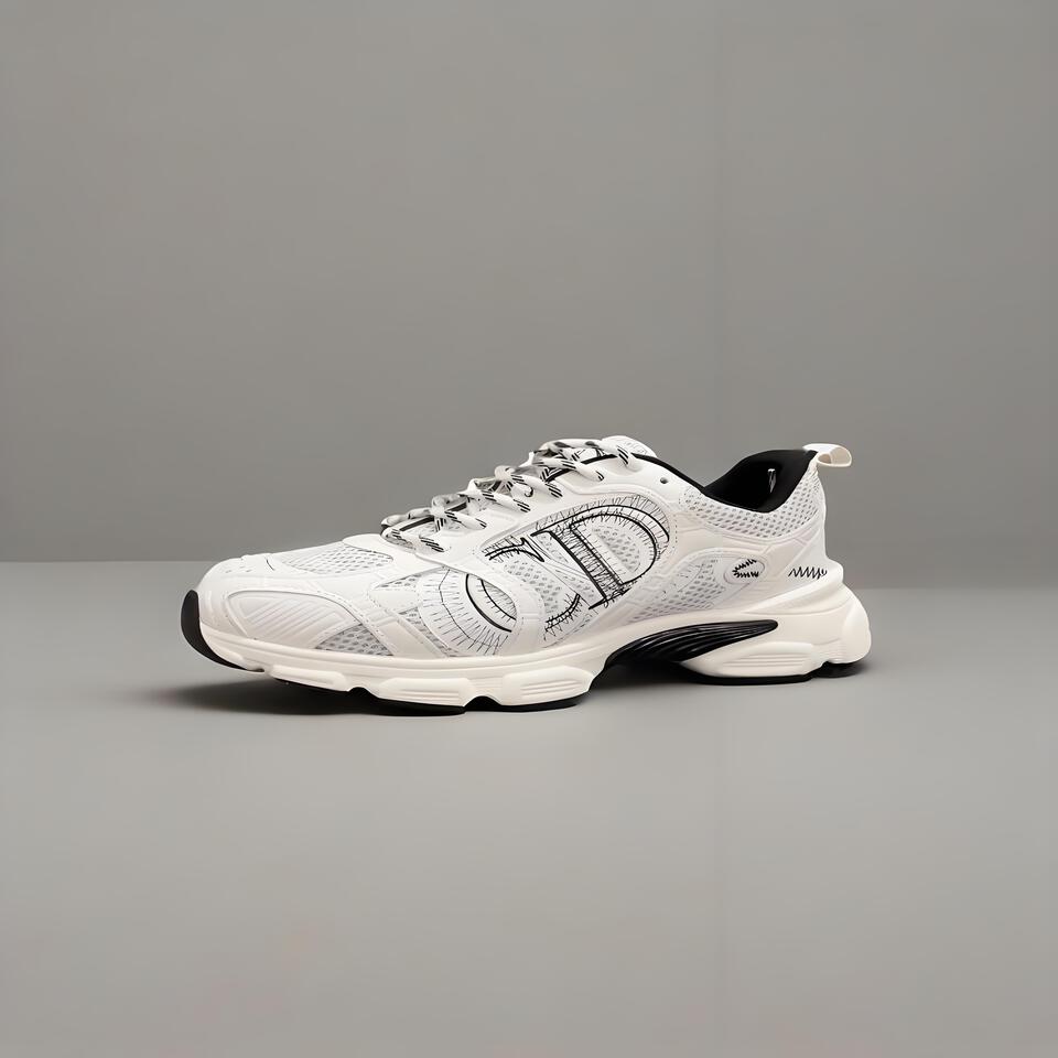 Dior B22 White Black Mesh Sneakers | Men's Luxury Designer Shoes