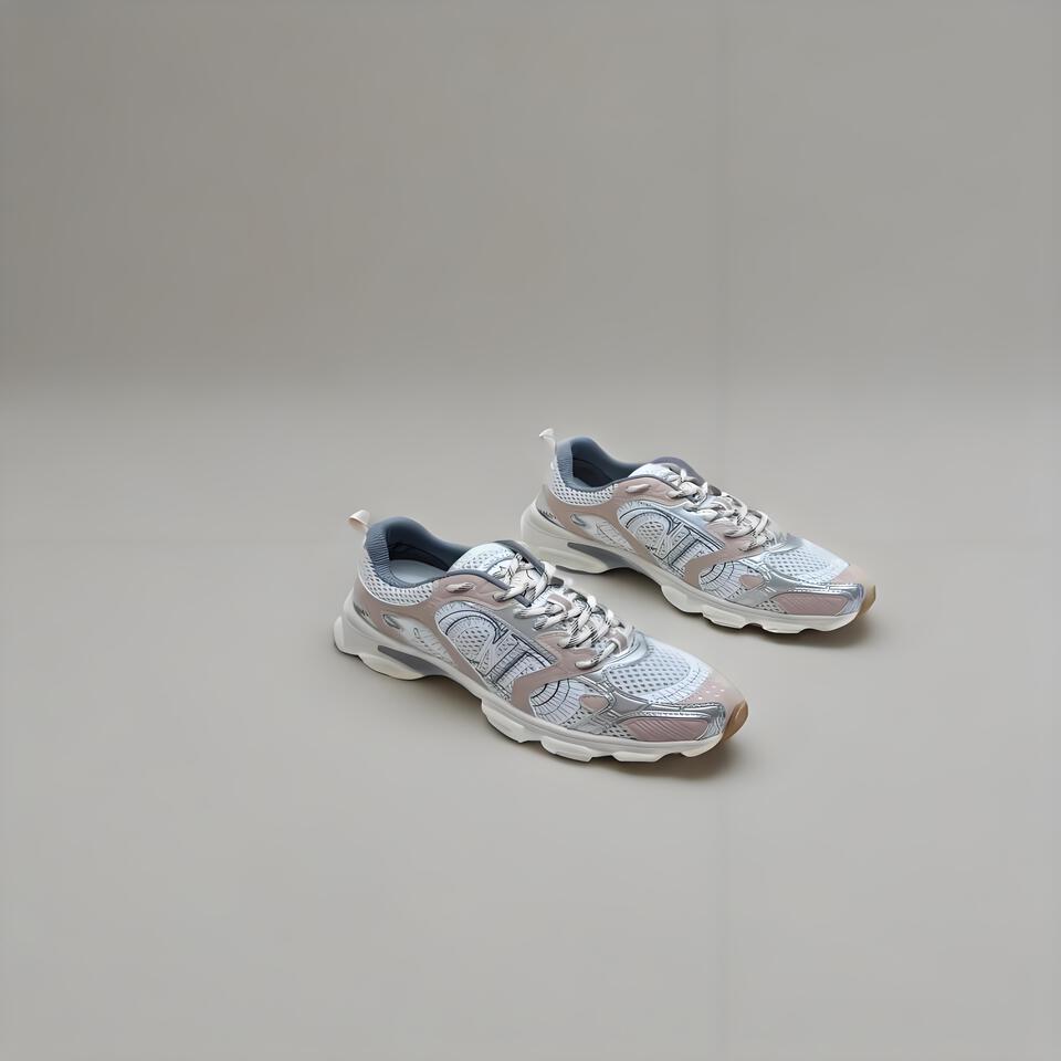 Dior Oblique Embroidered Grey Pink Unisex Retro Sneakers
