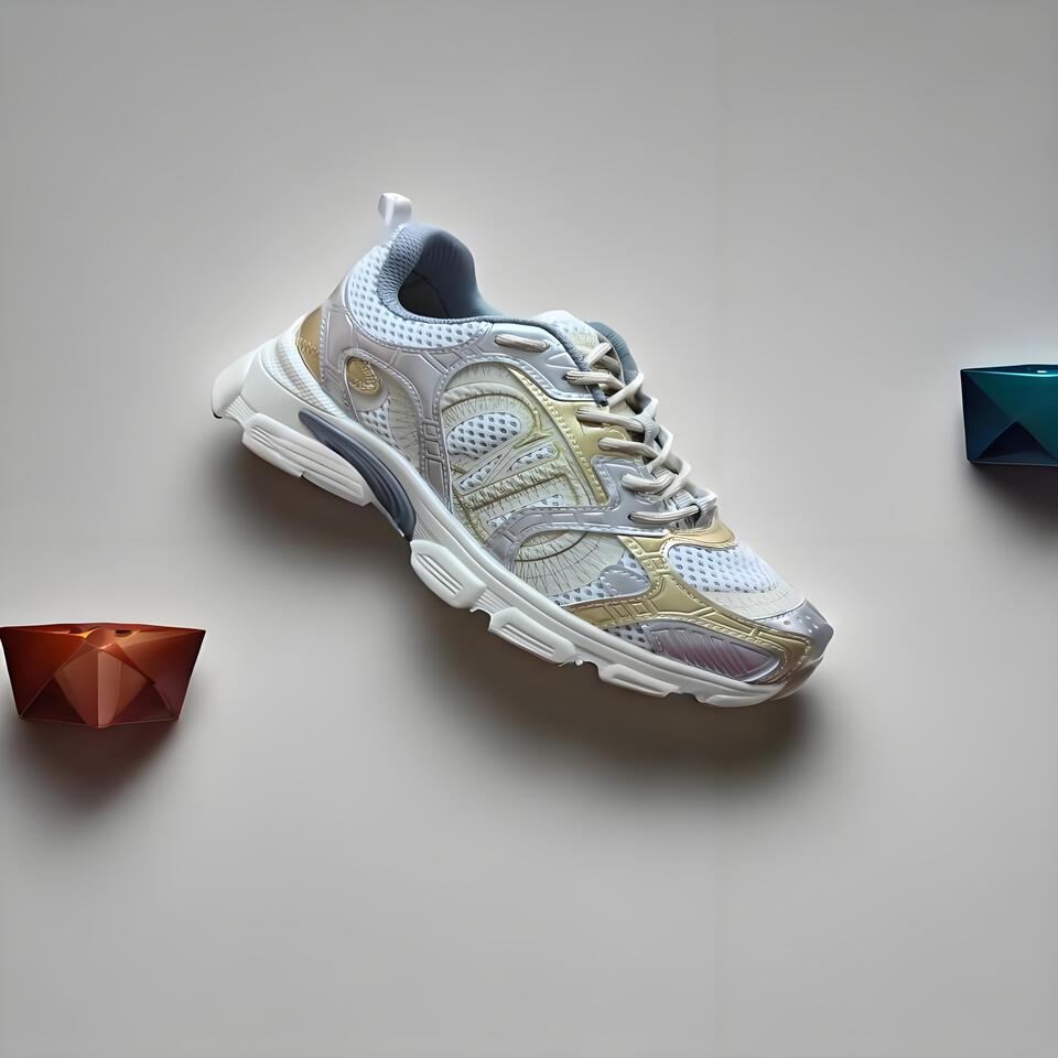 Dior Silver White Gray Chunky Sneakers Retro Vintage Platform Shoes