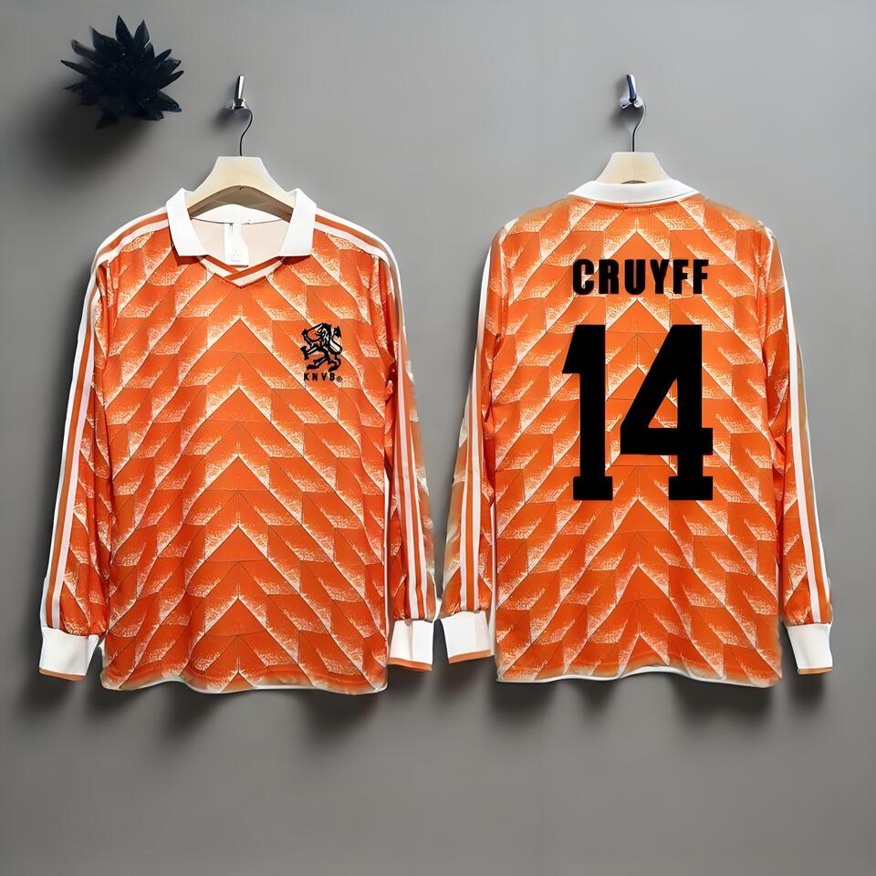 Dutch Orange Soccer Jersey - Classic Vintage Football Shirt