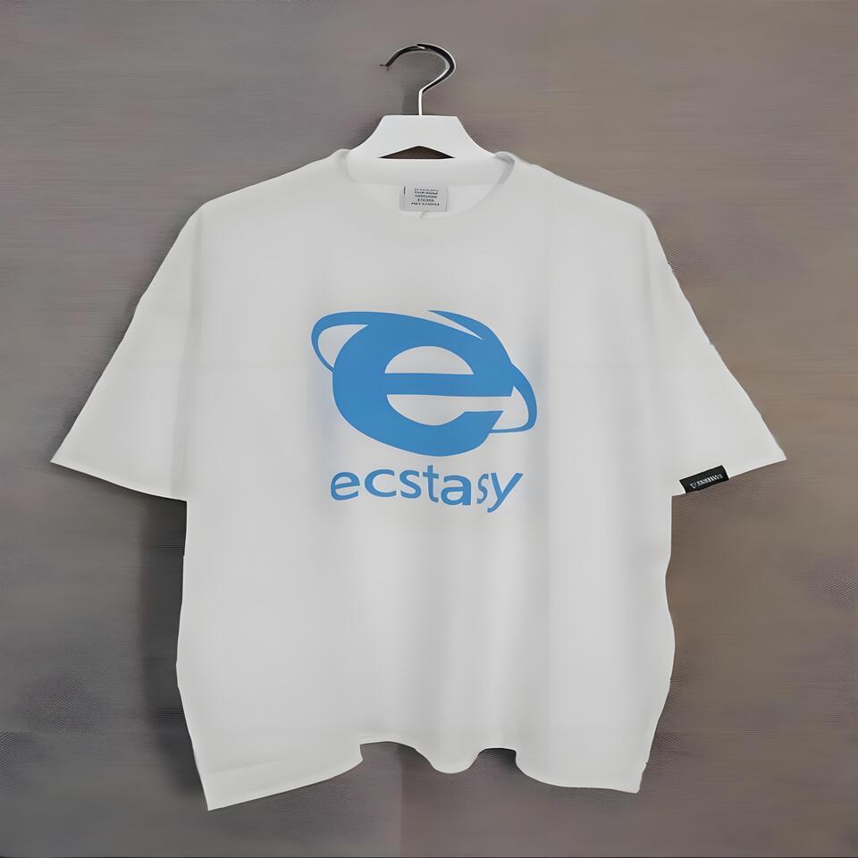 Ecstasy Oversized Cotton T-Shirt Unisex Streetwear Style