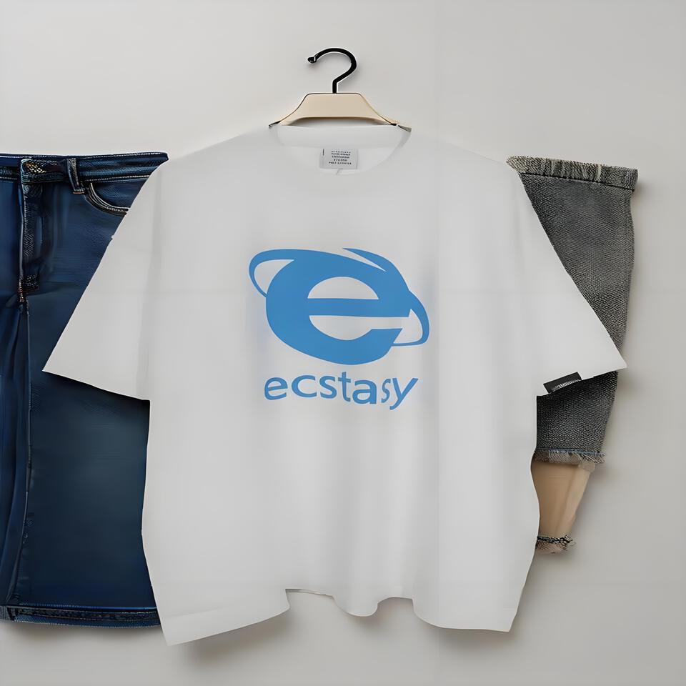 Ecstasy Unisex Oversized Cotton T-Shirt Street Fashion
