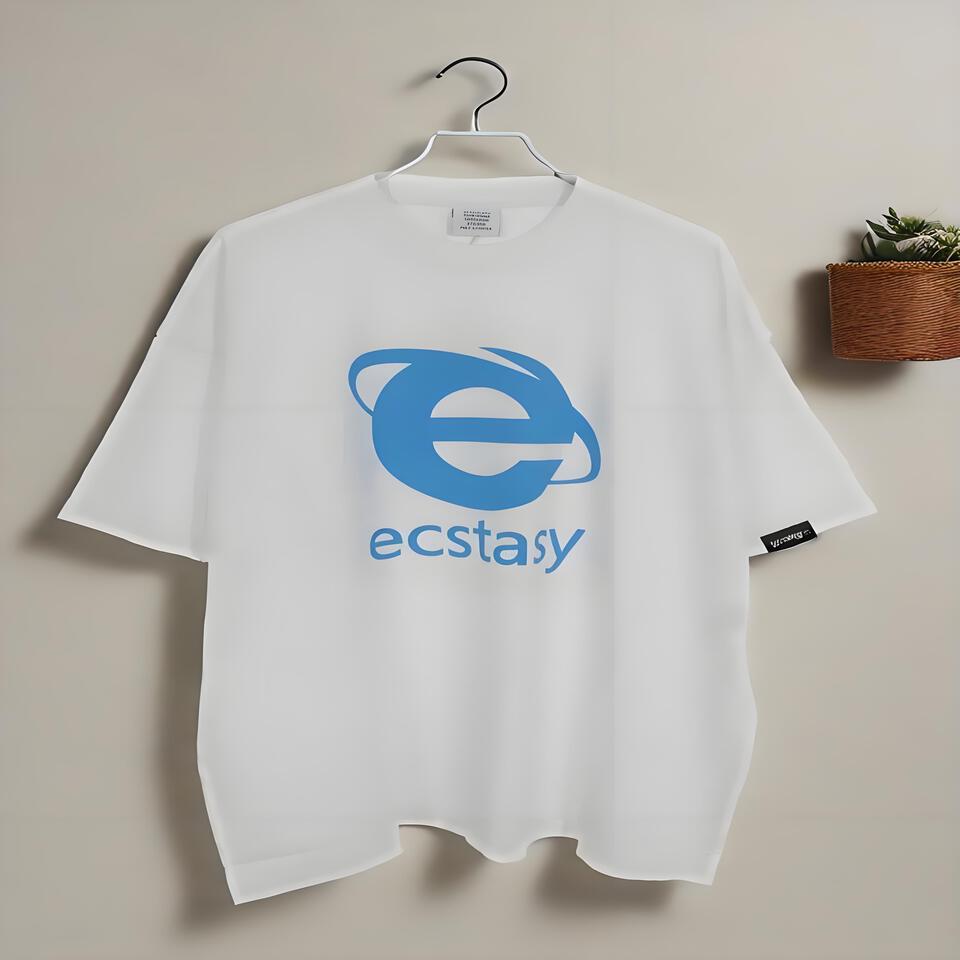 Ecstasy Unisex Oversized Cotton T-Shirt Streetwear Style