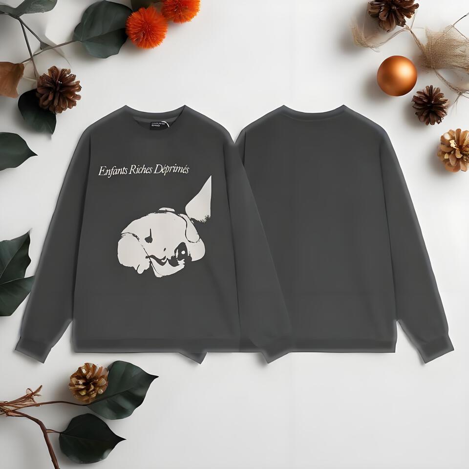 Enfants Riches Déprimés Black Cotton Crewneck Sweatshirt