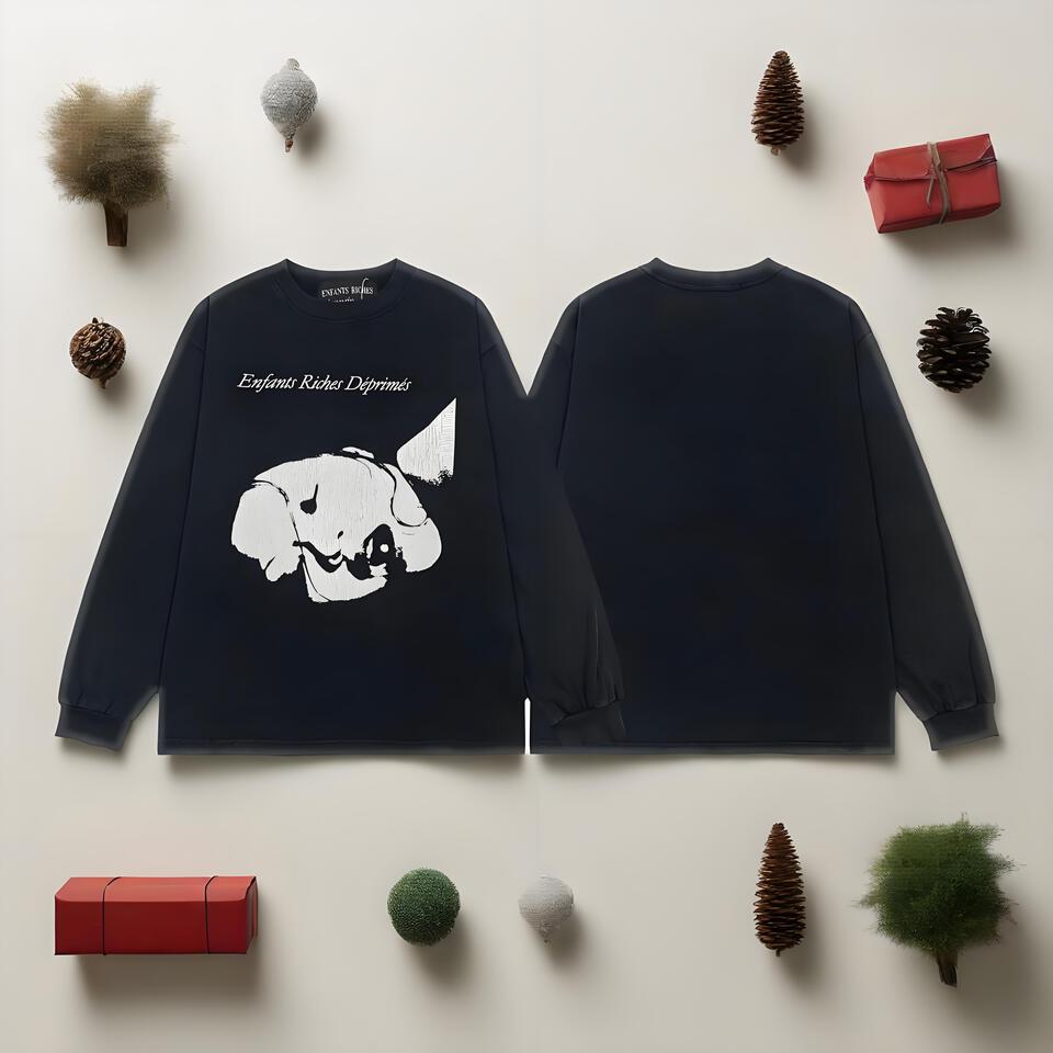 Enfants Riches Déprimés Black Cotton Long Sleeve T-Shirt