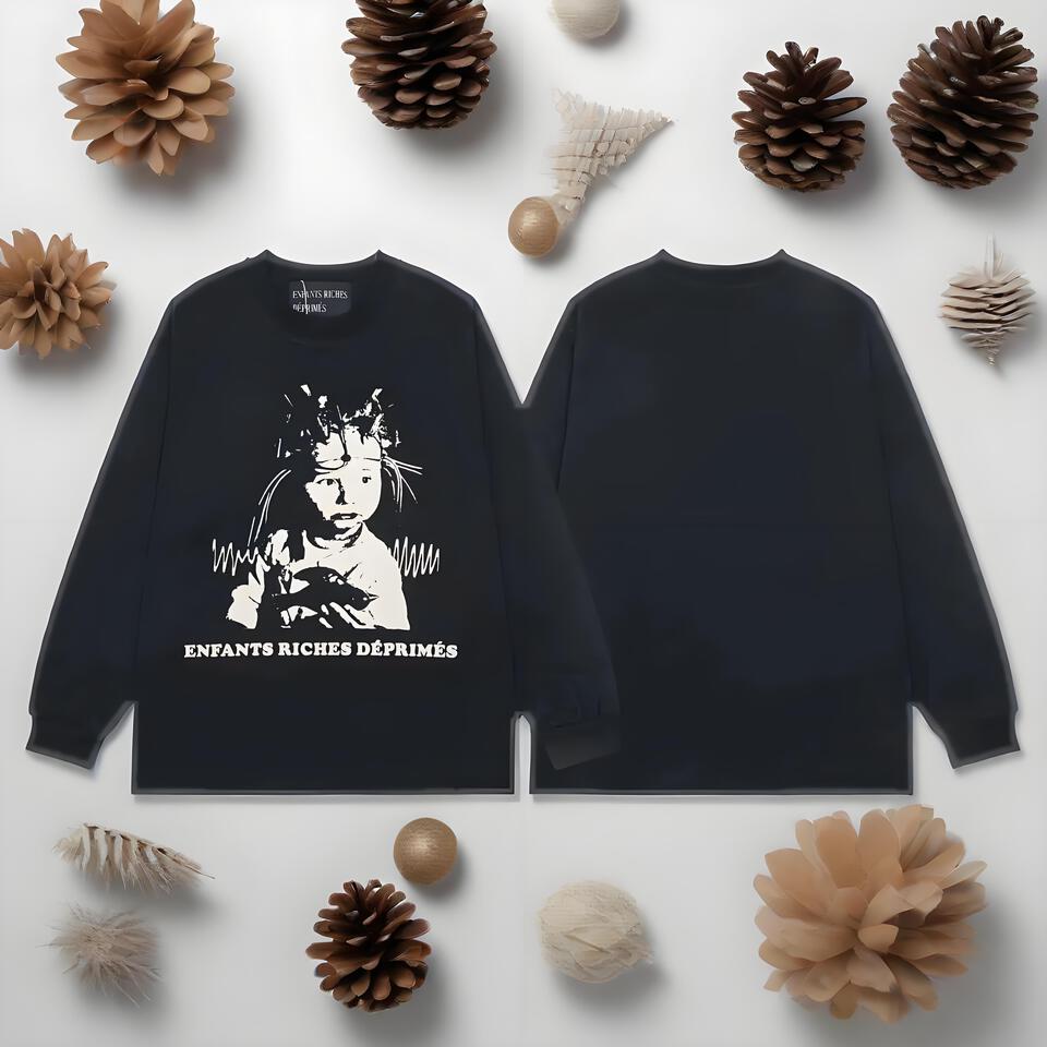 Enfants Riches Déprimés Black Cotton Long Sleeve T-Shirt