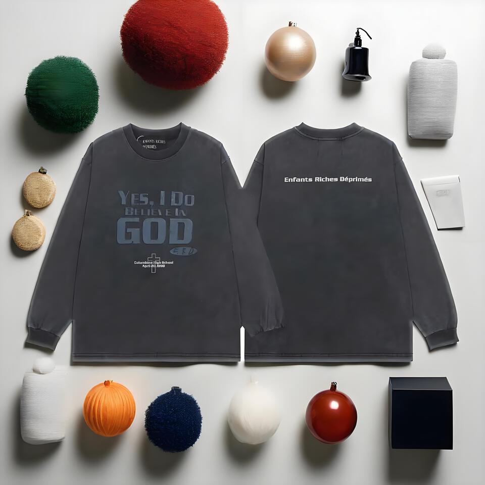 Enfants Riches Déprimés Black Distressed Cotton Long Sleeve T-Shirt