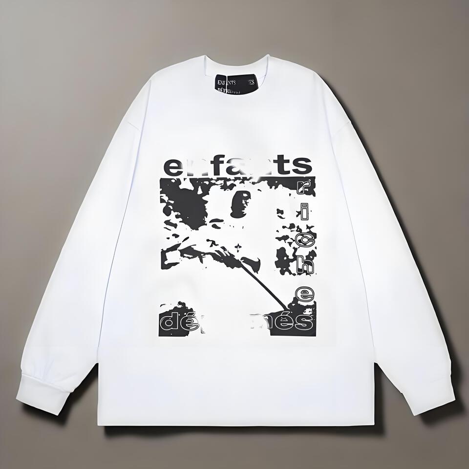 Enfants Riches Déprimés White Cotton Oversized Hoodie