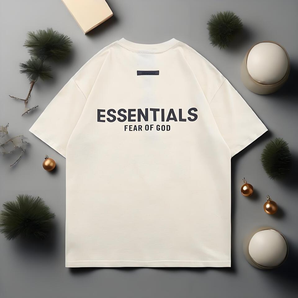 ESSENTIALS Cotton Oversized T-Shirt Unisex Streetwear
