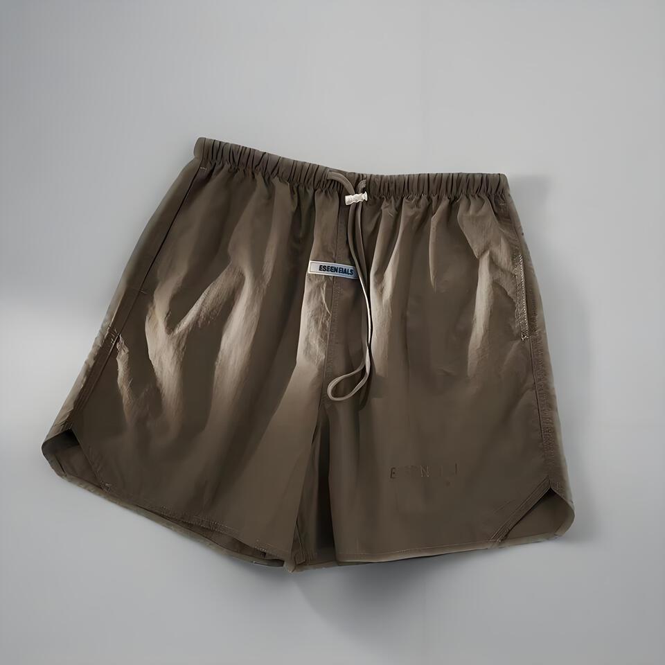 ESSENTIALS Military Green Cotton Shorts Unisex Casual Sporty