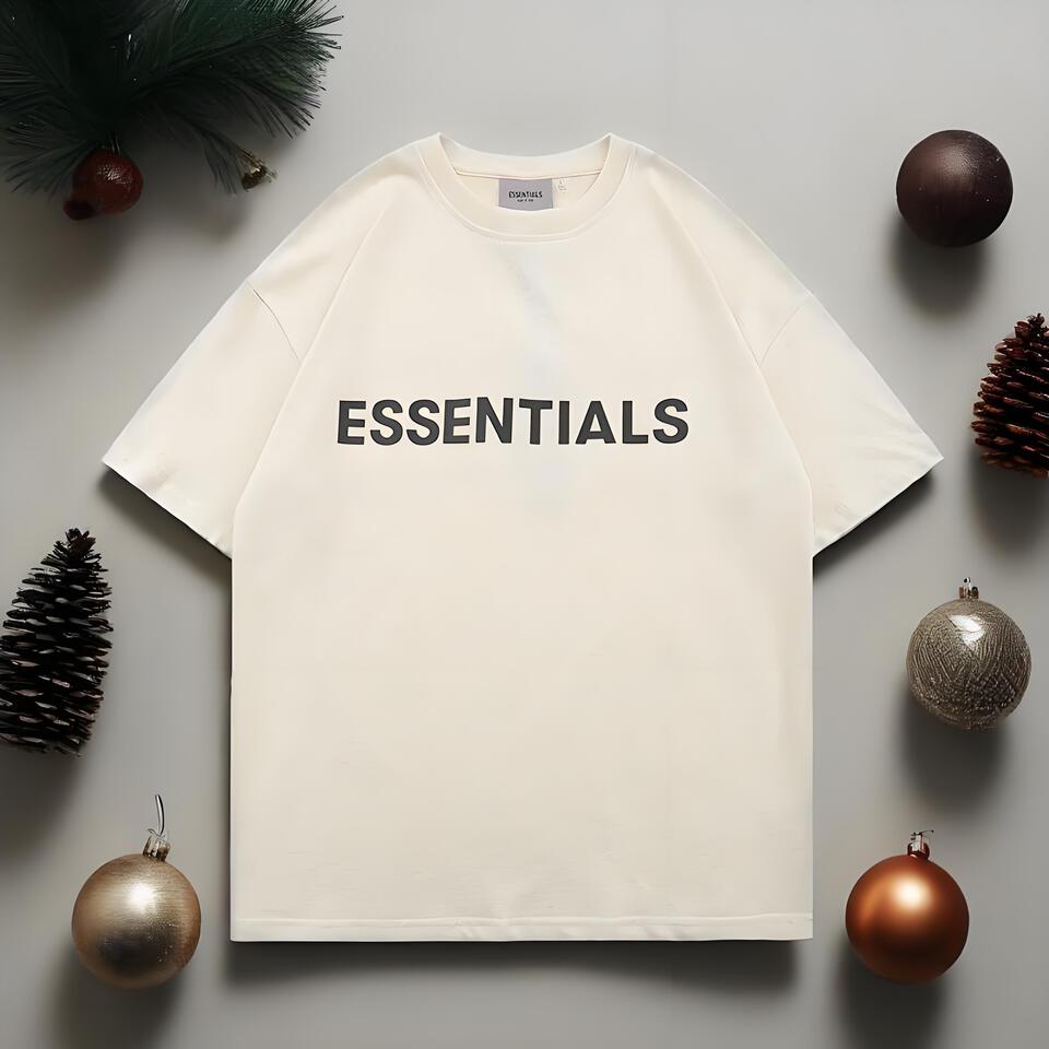 ESSENTIALS Unisex Oversized Cotton T-Shirt Streetwear Style