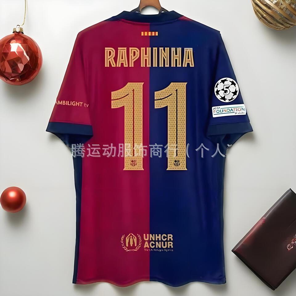 FC Barcelona 23-24 Home Soccer Jersey Messi Griezmann Authentic Red Blue Football Shirt