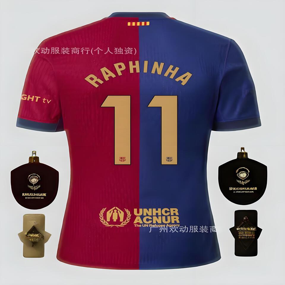 FC Barcelona Home Jersey 21/22 Raphinha 11 Breathable Soccer Shirt