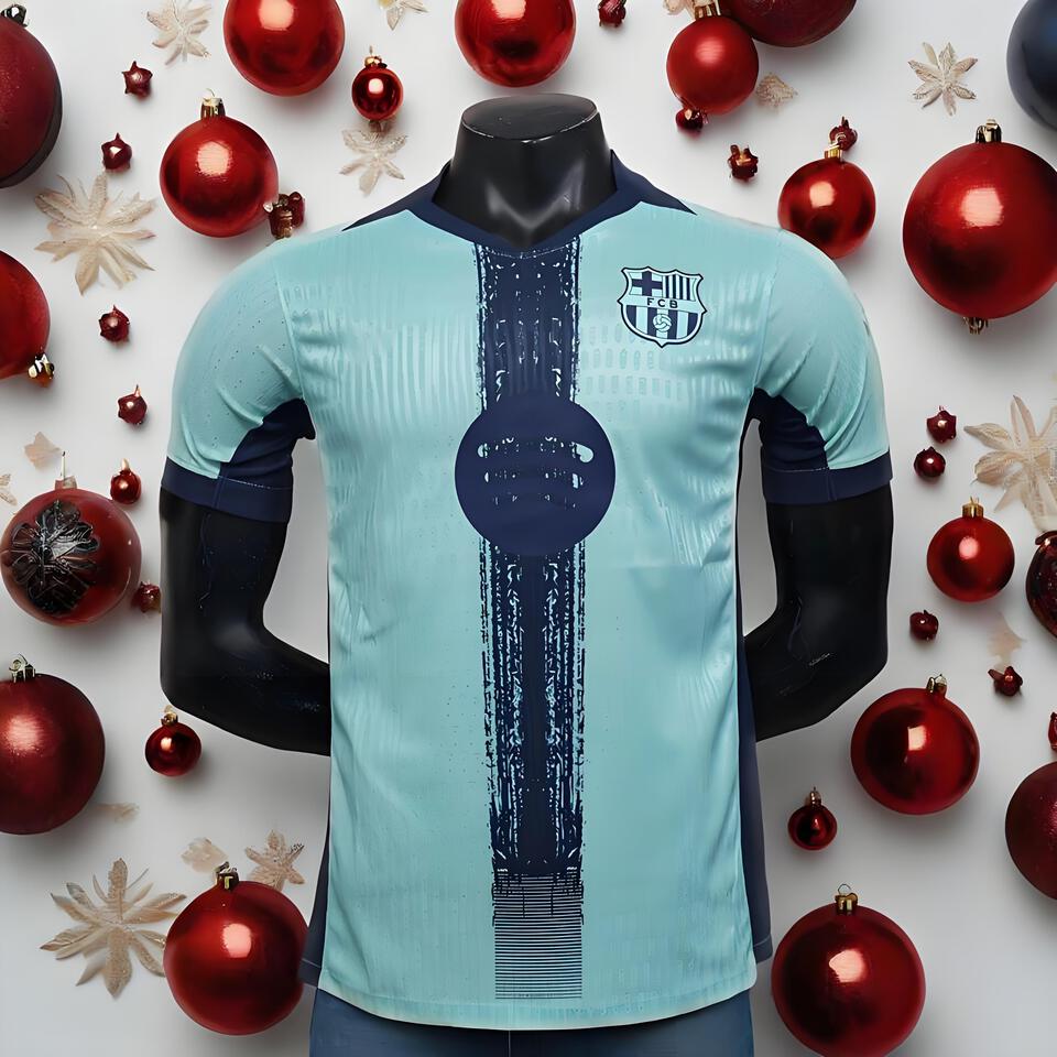 FC Barcelona Light Blue Authentic Football Jersey