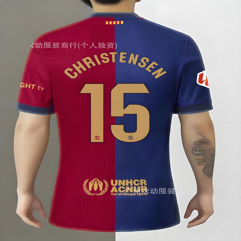 FC Barcelona Red Blue Breathable Quick-Dry Men's Women's Football Jersey