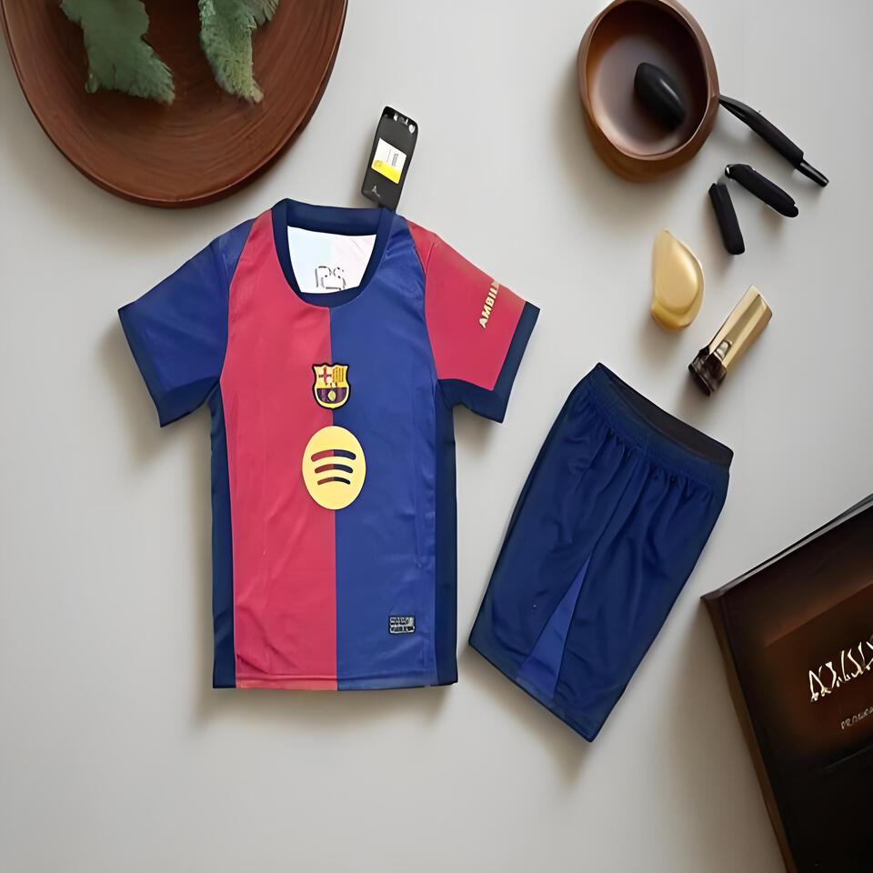 FC Barcelona Red Blue Tracksuit Men Women Breathable Moisture-Wicking Casual Sports Wear