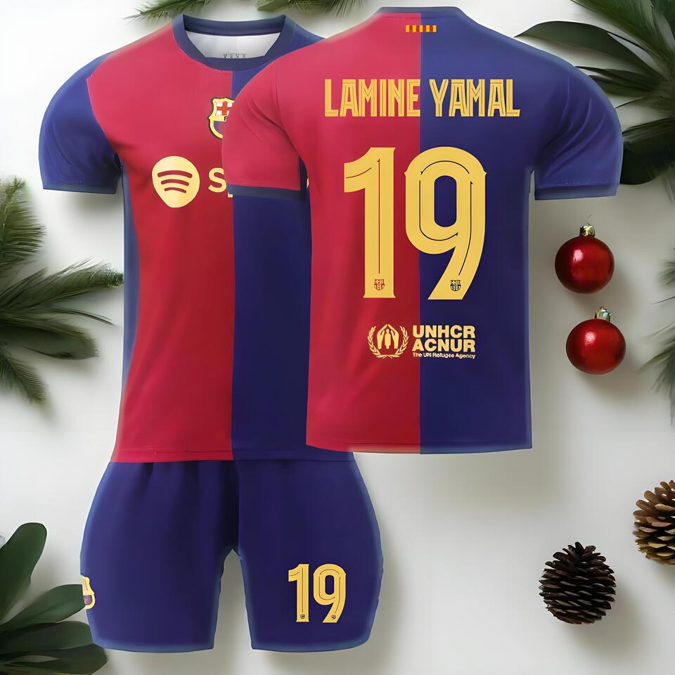FC Barcelona Yamal 19 Jersey Kit - Youth and Adult Sizes