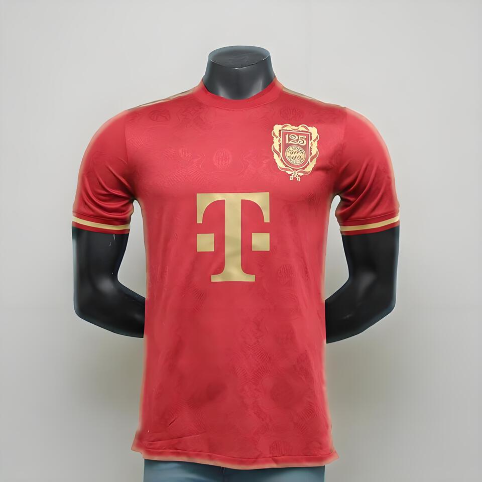 FC Bayern 125th Anniversary Red Golf Tee - Official Licensed Soccer Merchandise