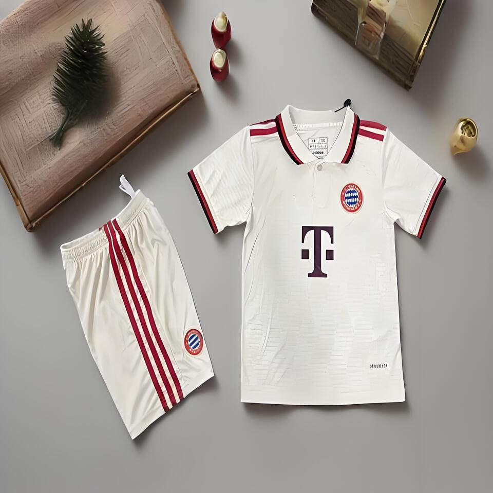 FC Bayern Munich Kids' Breathable Cotton Football Kit