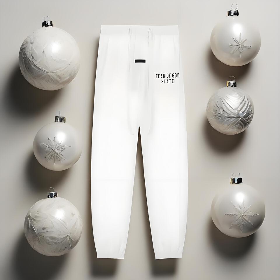 Fear Of God State White Lightweight Tapered Pants