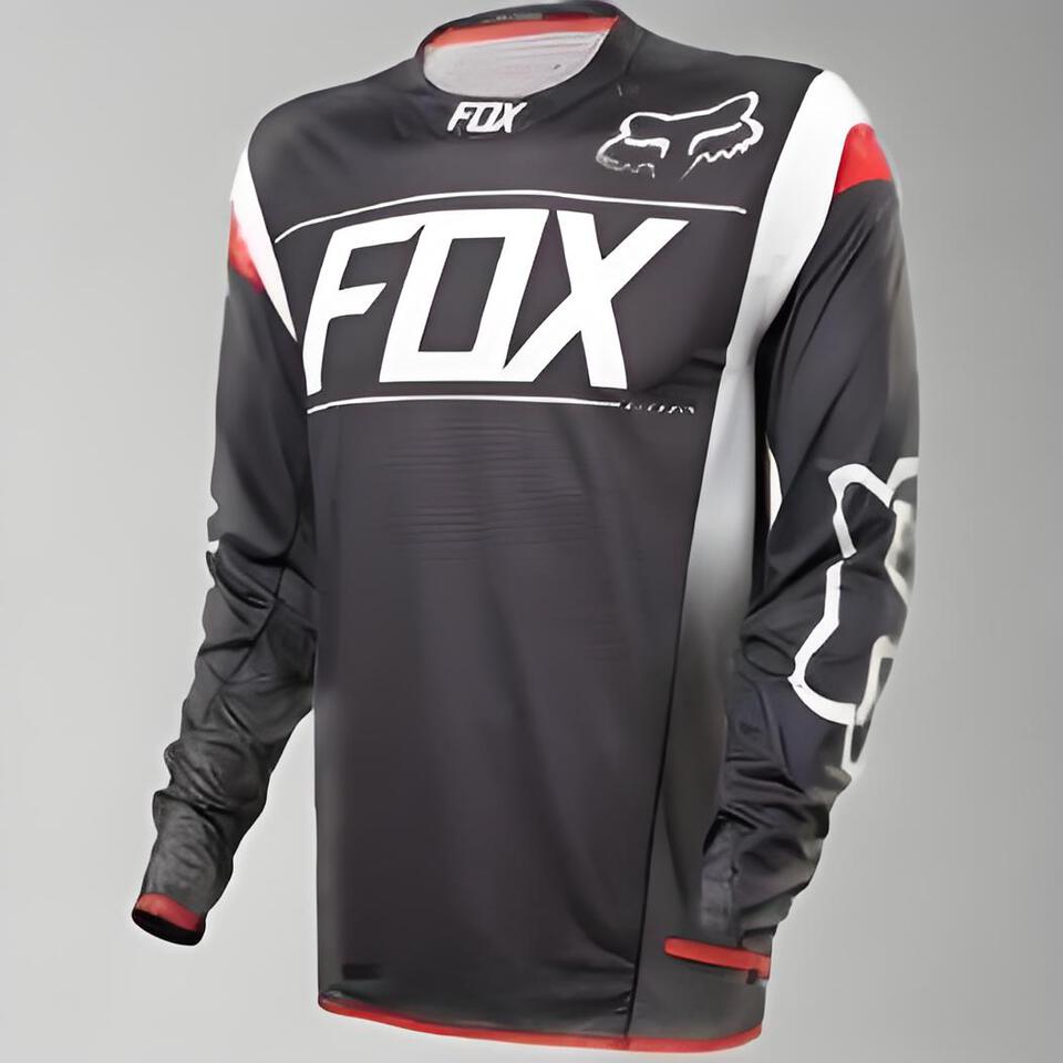 FOX Black Breathable Long Sleeve Cycling Jersey