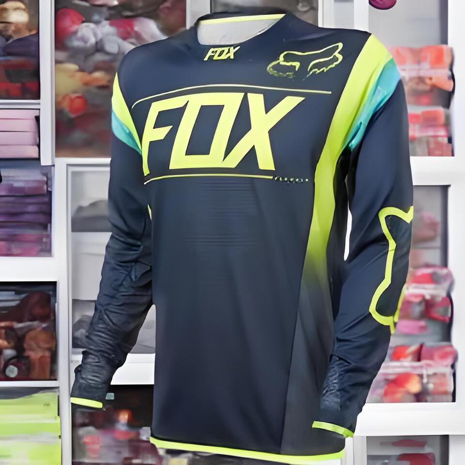 FOX Deep Blue Sports Shirt Quick-Dry Breathable Unisex Outdoor Casual