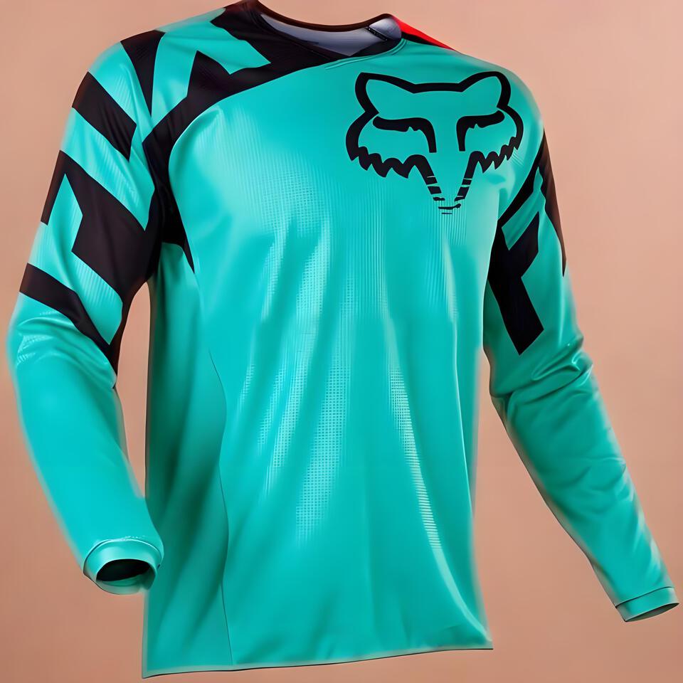 Fox Racing Green Mesh Sport Long Sleeve Top Unisex Outdoor Cycling