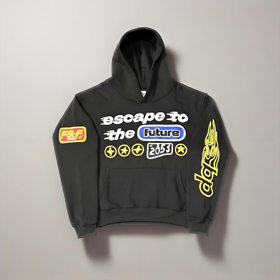 Future Black Unisex Hoodie Streetwear Cotton Urban Style