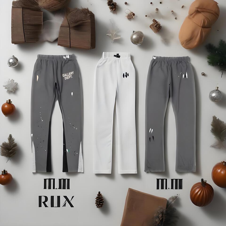 Gallery Dept Grey Cotton Splatter Paint Graffiti Street Trousers