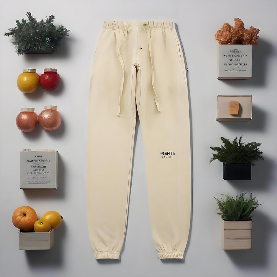 GENTLEWAVE Beige Cotton Casual Pants for Men | Comfortable Classic Trousers