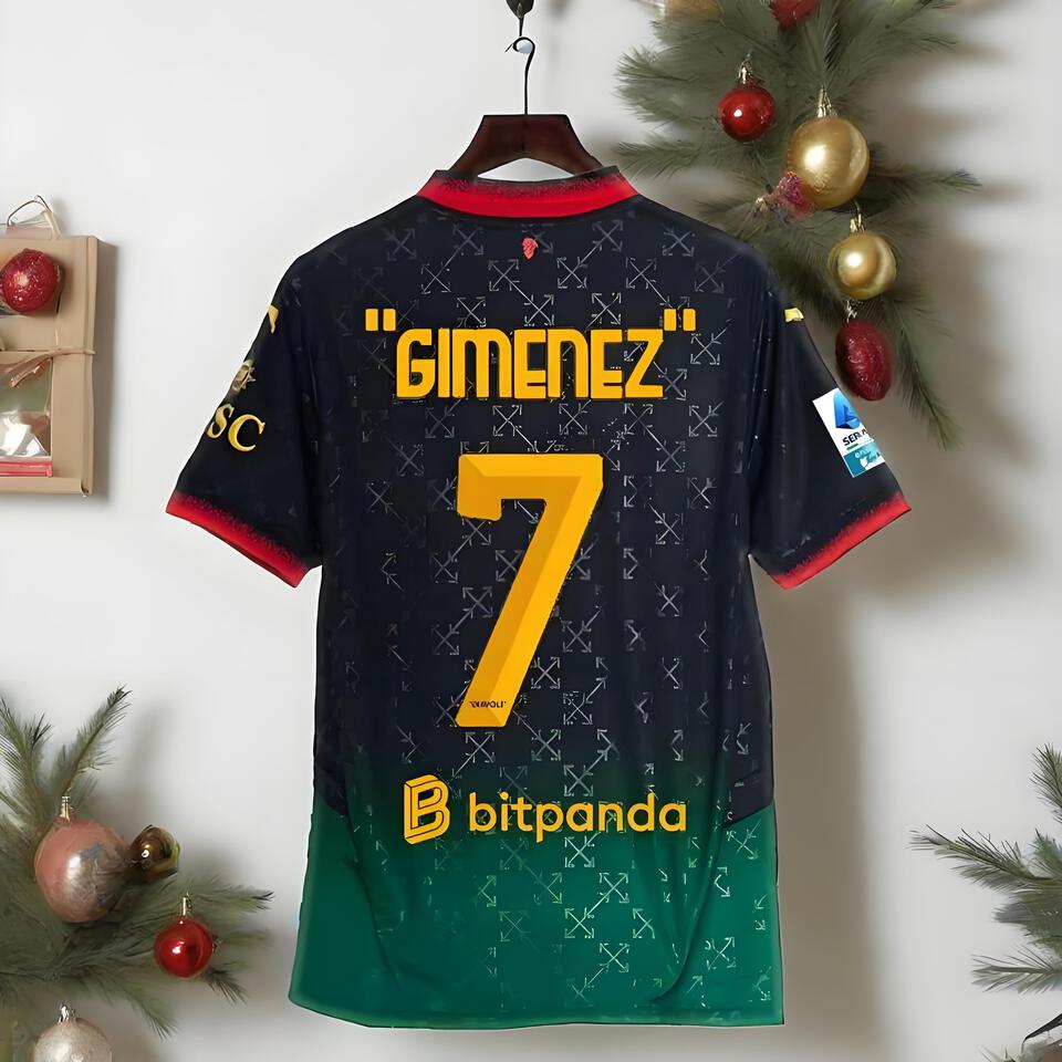 Gimenez Black Green Football Jersey - Quick Dry Performance Shirt