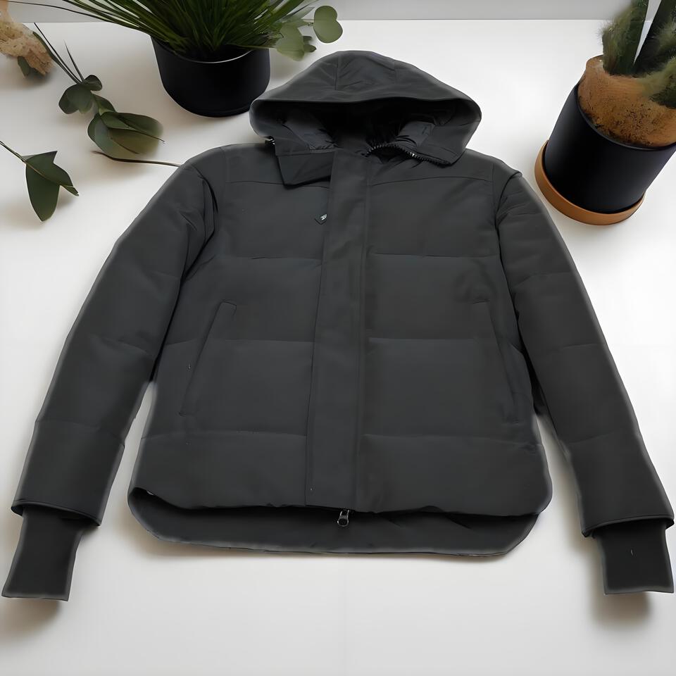 Gucci Black Hooded Down Jacket, Winter Coat for Men and Women