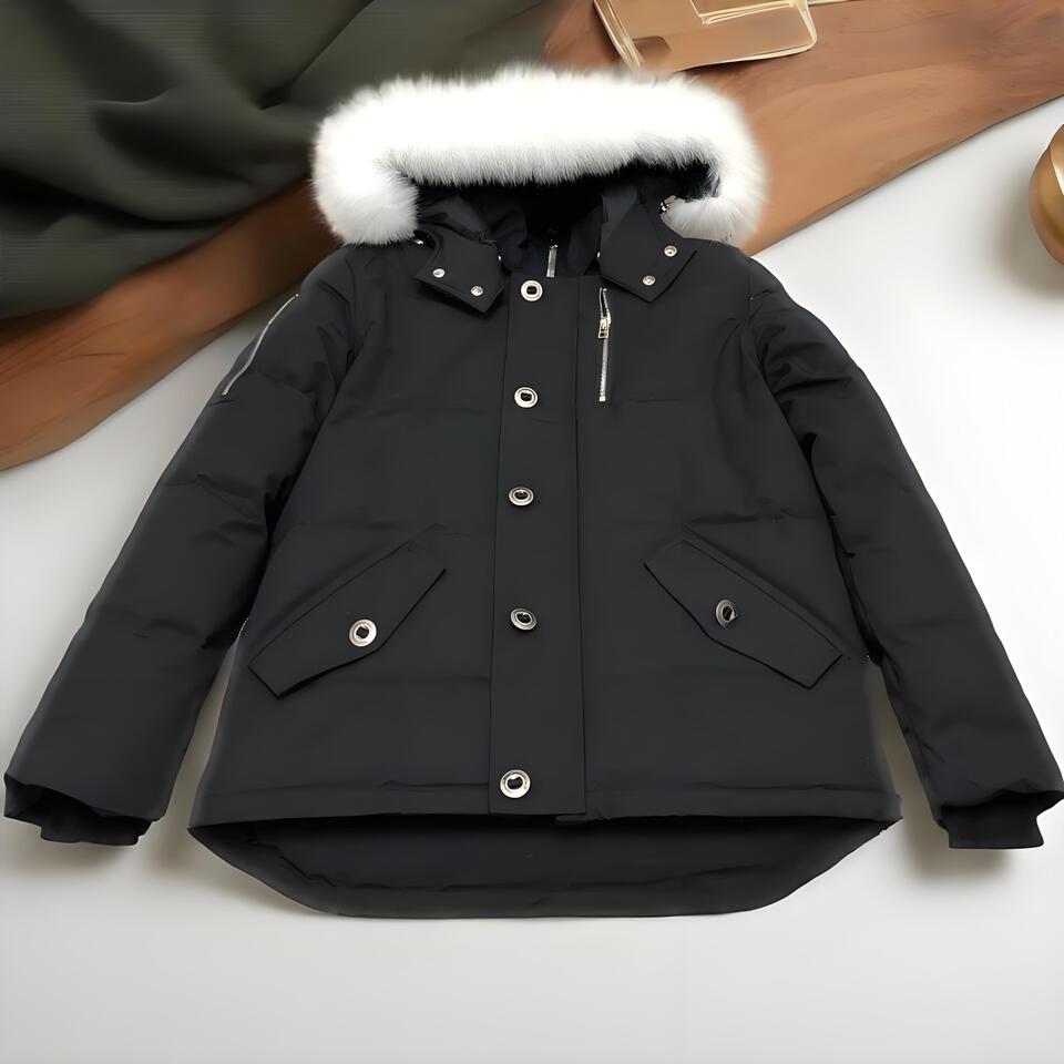 Gucci Black Thermal Cotton Hooded Coat