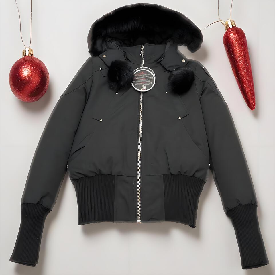 Gucci Black Windproof Warm Hooded Short Jacket