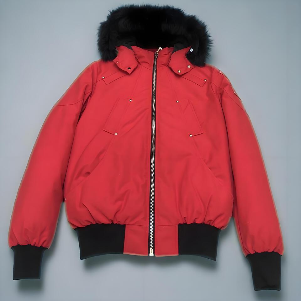 Gucci Red Hooded Winter Coat Unisex Short Warm Jacket