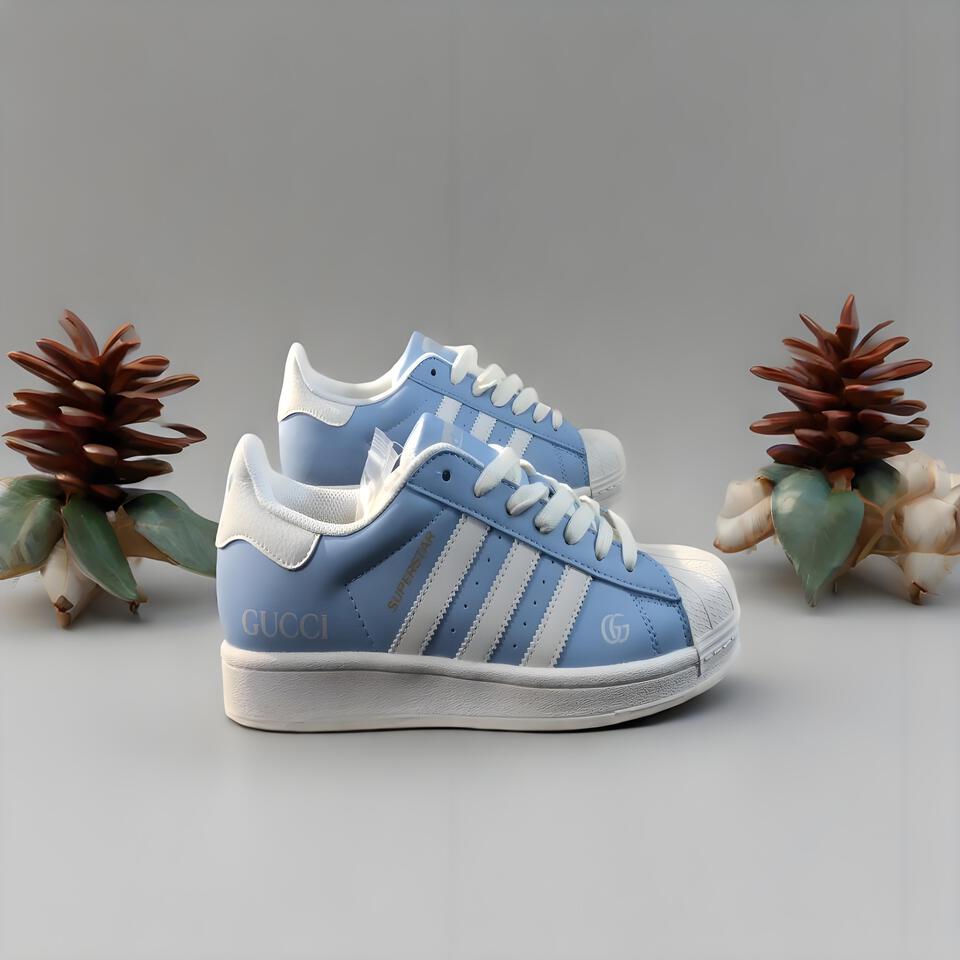 Gucci Superstar Light Blue Shell Toe Sneakers
